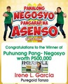Panalong Negosyo Pangarap na Asenso 8th Weekly Draw