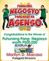 Panalong Negosyo Pangarap na Asenso 3rd Weekly Draw